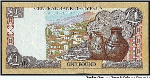 Banknote from Cyprus year 2004