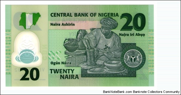 Banknote from Nigeria year 2007