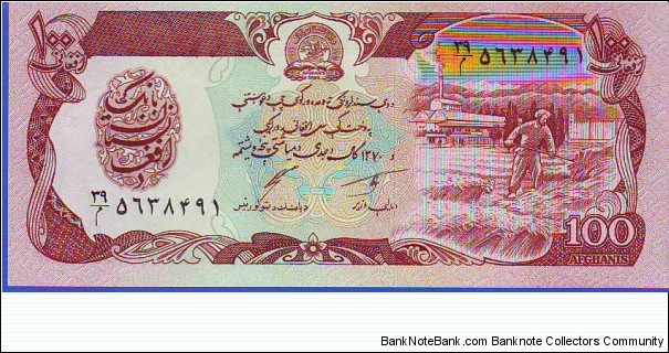  100 Afghanis Banknote