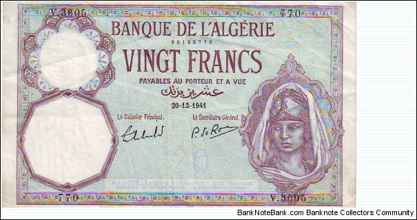  20 Francs Banknote
