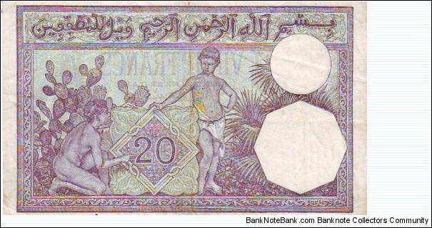 Banknote from Algeria year 1941