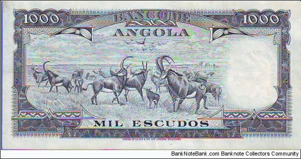 Banknote from Angola year 1970