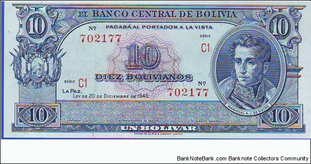  10 Bolivares Banknote