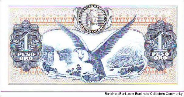 Banknote from Colombia year 1974