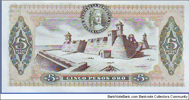 Banknote from Colombia year 1978