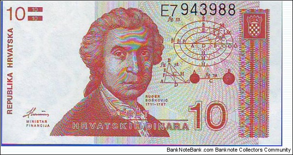  10 Dinara Banknote