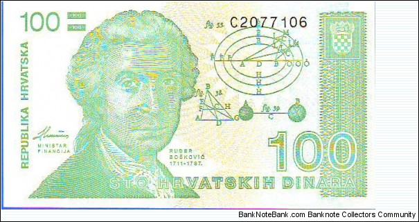  100 Dinara Banknote