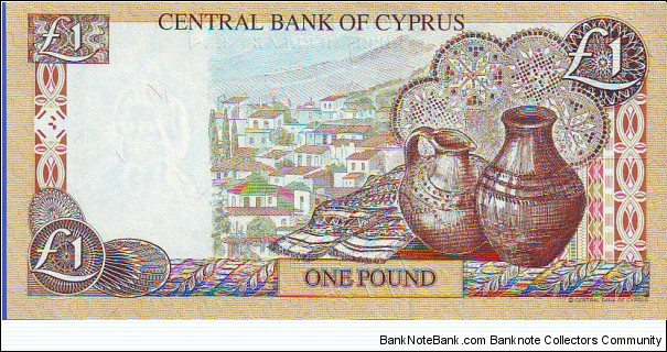 Banknote from Cyprus year 2001