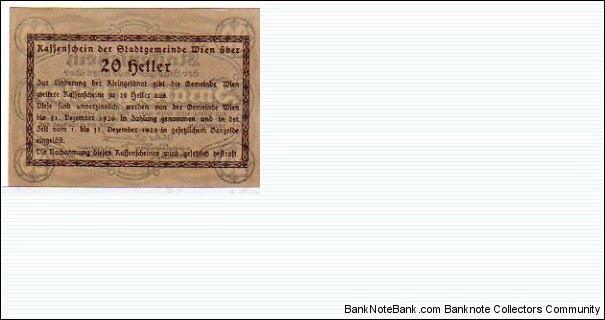 Banknote from Austria year 1920