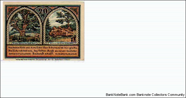 Banknote from Germany year 1921