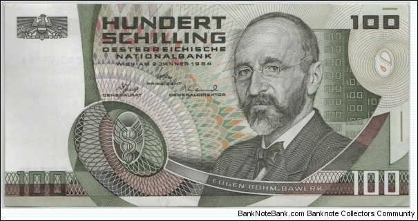Austria 100 Schilling 1984 Banknote