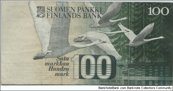 Banknote from Finland year 1986