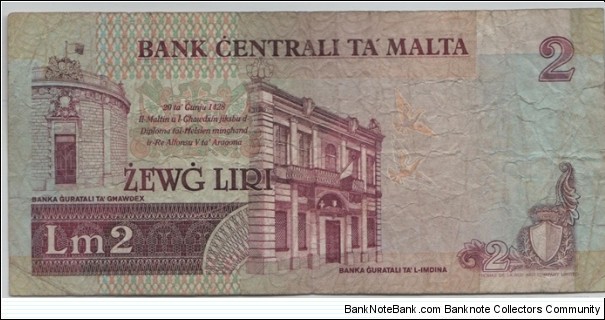 Banknote from Malta year 1967