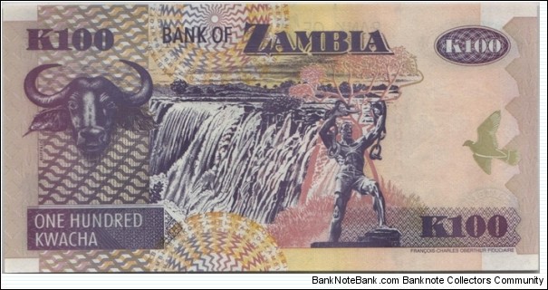 Banknote from Zambia year 2006