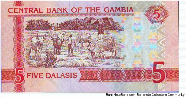 Banknote from Gambia year 2001