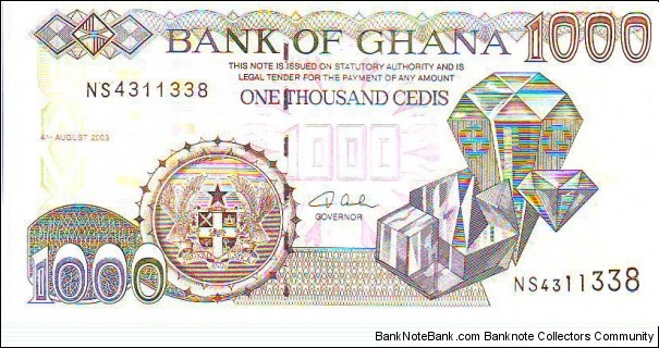  1000 Cedis Banknote