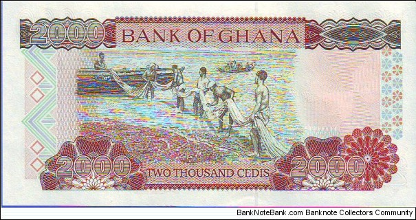 Banknote from Ghana year 1998