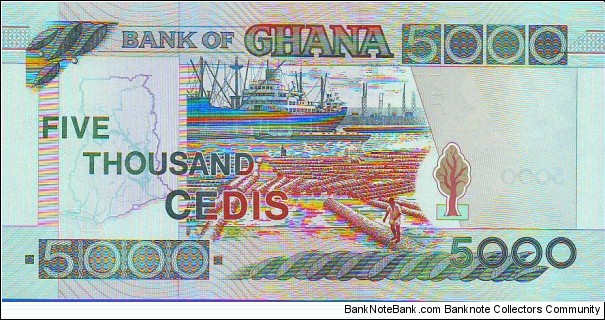 Banknote from Ghana year 1998
