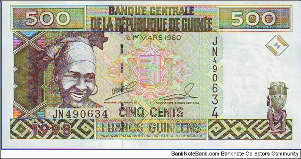  500 Francs Banknote