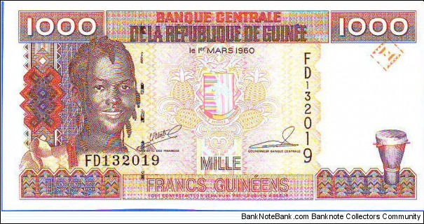  1000 Francs Banknote