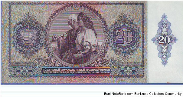 Banknote from Hungary year 1941