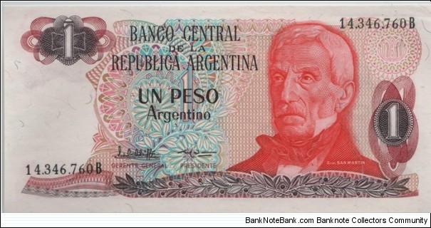 Argentina 1 Peso Banknote