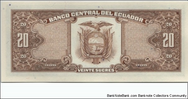 Banknote from Ecuador year 1988