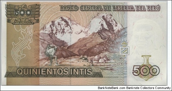 Banknote from Peru year 1987