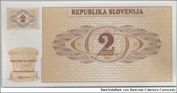 Banknote from Slovenia year 1990