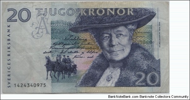 Sweden 20 Kronor (large) Banknote