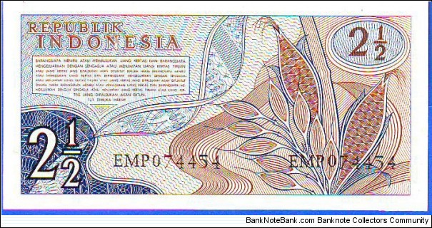 Banknote from Indonesia year 1961