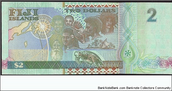 Banknote from Fiji year 2000