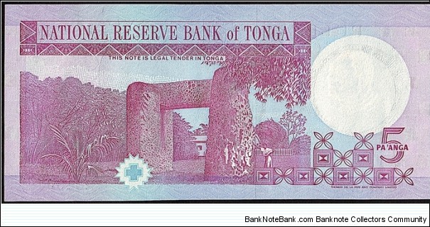 Banknote from Tonga year 0