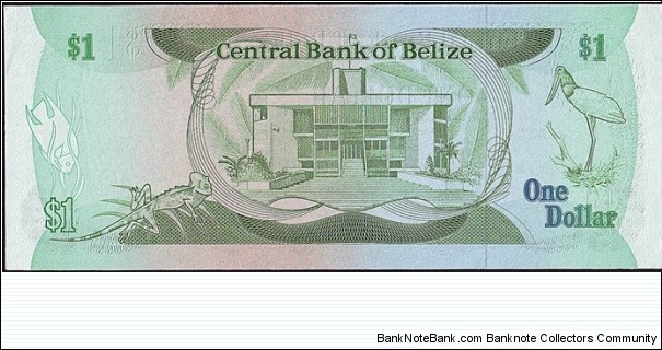 Banknote from Belize year 1987