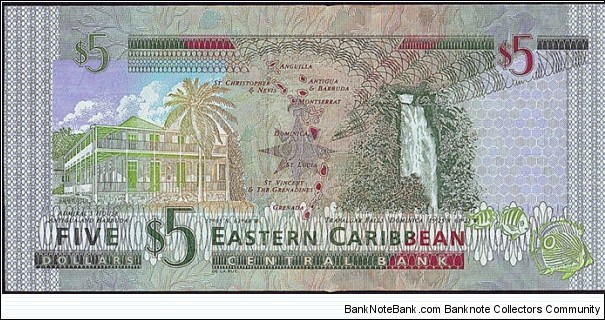 Banknote from East Caribbean St. year 0