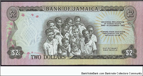 Banknote from Jamaica year 1973