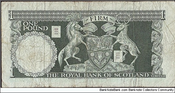 Banknote from Scotland year 1970