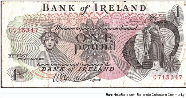 Ulster (Northern Ireland) N.D. 1 Pound. Banknote