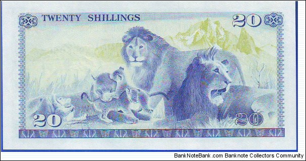 Banknote from Kenya year 1978