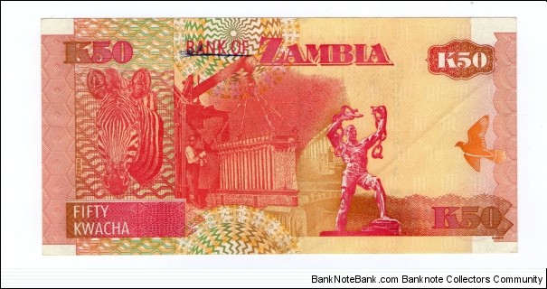 Banknote from Zambia year 2006