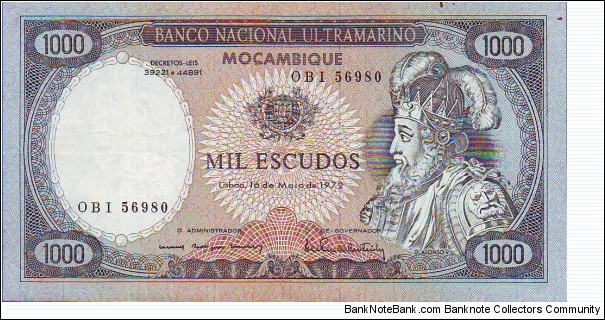  1000 Escudos Banknote