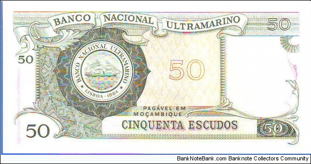 Banknote from Mozambique year 1970