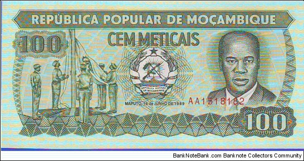  100 Meticais Banknote