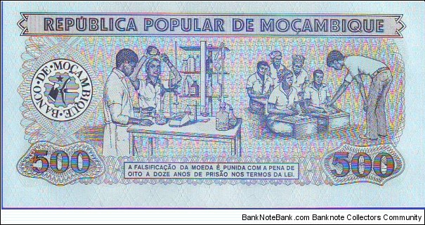 Banknote from Mozambique year 1983