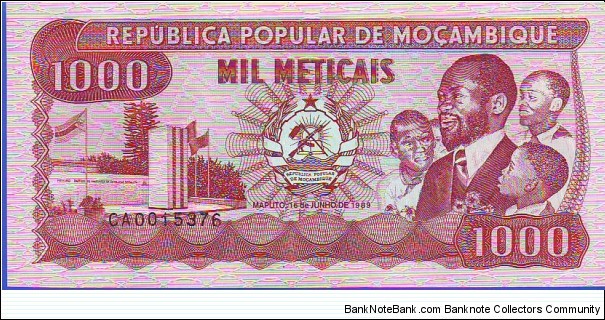  1000 Metacais Banknote