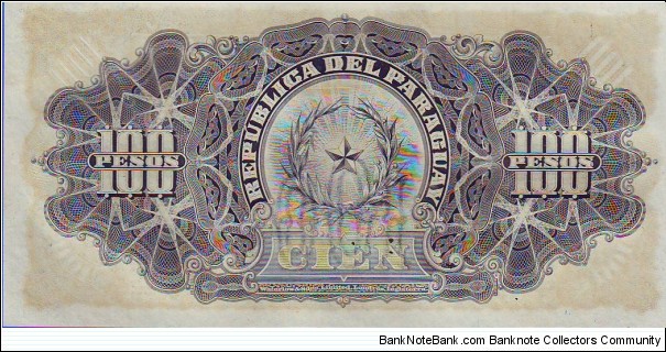 Banknote from Paraguay year 1907