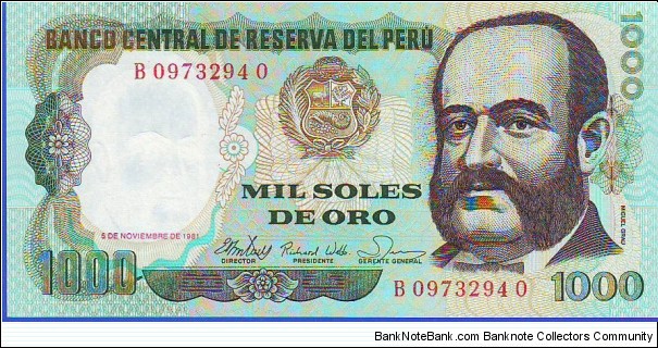  1000 Soles De Oro Banknote