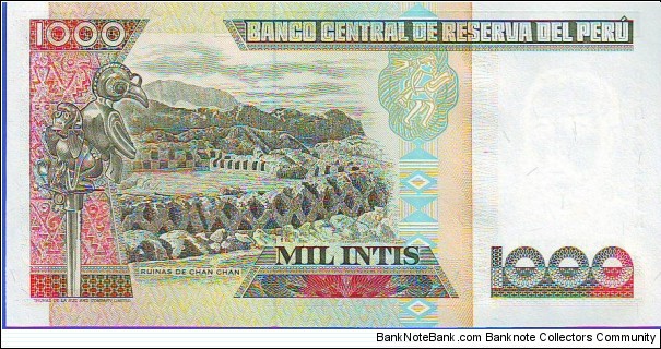 Banknote from Peru year 1988