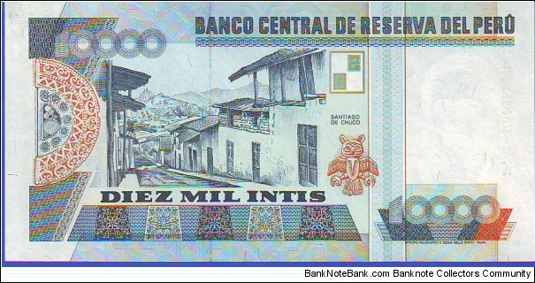 Banknote from Peru year 1988