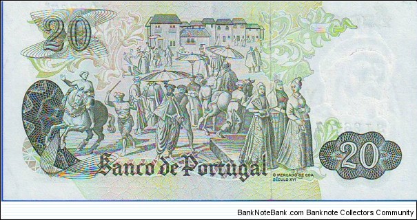 Banknote from Portugal year 1971